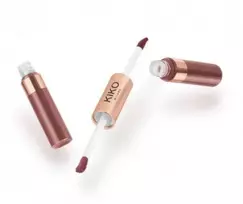 Kiko Milano skysti lūpų dažai su dviguba matine ir blizgia spalva, atspalvis 03