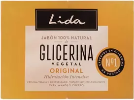 LIDA SOAP 100% NATURAL ORIGINAL GLYCERINE LOT 2 x 125 gr