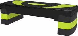 HOMCOM Stepping board aerobikos steperis reguliuojamo aukščio su 3 lygiais (10/15/20 cm) Fitneso treniruoklis, skirtas patalpoms lauke, kurio keliamoji galia iki 150 kg Žalias