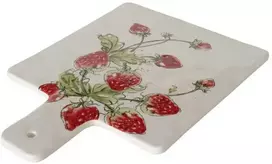 Boltze pjaustymo lentelė TRAWBERRY serviravimo ir pjaustymo lenta, braškių raštas, 34 x 24 cm