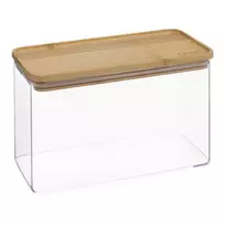 5five Simply Smart Bamboo ESKE birių produktų konteineris, pailgas su bambukiniu dangteliu, 2L