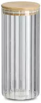Zeller GROOVES stiklainis su bambukiniu dangteliu, 1100 ml