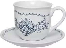 Secret De Gourmet Du COTTAGE puodeliai su lėkštutėmis, 180 ml