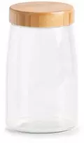 Zeller Stiklinis indas sandariu bambukiniu dangteliu, 1600 ml