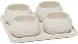 Secret De Gourmet PIECES Keraminių užkandžių indelių rinkinys NORA, 5 vnt