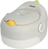 AIYAPLAY 3-in-1 vaikiškas naktipuodis, nuimamas, su rankenomis, 6-72 mėnesių vaikams, keliamoji galia iki 50 kg, plastikas, dirbtinė oda, pilkas