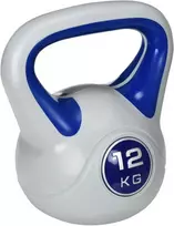 SPORTNOW Kettlebell 12 KG jėgos treniruočių ir fitneso treniruokliai, pritaikyti prie grindų, mėlyni