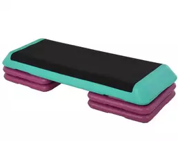 Homcom Reguliuojamo aukščio aerobikos laiptelis steperis 10cm/15cm/20cm 110 x 40 x 20 cm