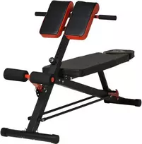 HOMCOM Reguliuojamas kelių svorių suolelis Sporto suolelis Nuožulnus suolelis Pilvo treniruoklis Juodas 64 x 146 x 73,5-85 cm