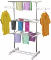 Homcom Mobili drabužių džiovyklė 3 lygių sulankstoma 80-142 x 55 x 152 cm