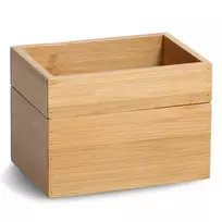 PIECES Organizatorius kosmetikai, bambukas, 2 vnt., ZELLER