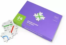 Edusense Medinė dėlionė Ozobot robotui – spalvų rinkinys