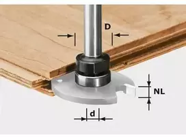 Frezos velenas Festool S8 1,5-5 KL16