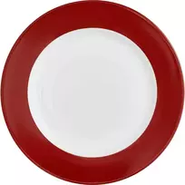 Lėkštė Aura Ambition Ø27cm balta/raudona
