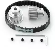 Grąžtas Oem Dantytas diržas 10x180mm + krumpliaratis 12T - 5mm - 2 vnt