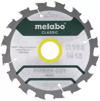 METABO DISKINIS PJŪKLAS HW/CT 165x30x16z POWER CUT WOOD CLASSIC