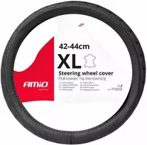 Amio Automobilio vairo užvalkalas 41-43 cm, natūrali oda, SWC-51-XL