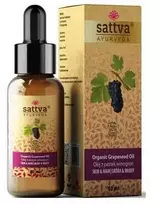 Vynuogių kauliukų aliejus Grape Seed, Sattva Ayurveda, 50ml