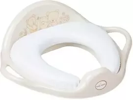 TEGA MS-020-119 Minkštas tualeto sėdynės užvalkalas TEDDY BEAR smėlio spalvos