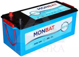 Akumuliatorius MONBAT EFB 12 V, 185 Ah, 1100 A, pliusas kairėje
