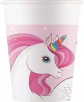 Procos GoDan Unicorn Rainbow Colors Popieriniai puodeliai 200ml 8vnt. Godanas