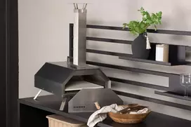 Venture Design Picos krosnyje, Hamnå Pallet Picos krosnyė, standartinė, 40x68.1x76.4 cm, sidabrinė