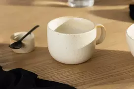 Venture Design Kavos puodelis, aktyvus, 10x7 cm, bežinis