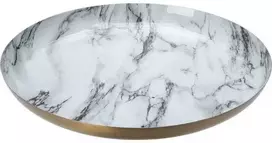 Home Styling Collection Dekoratyvinė lėkštė, baltas marmuras