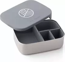 ECO RASCALS ECORASCALS* Klasikinė pietų dėžutė Bento pilka