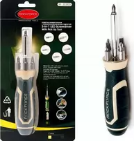 Rockforce universalus atsuktuvas su magnetu, šviečiantis, 5in1