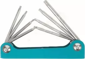 Forsage 8 sulankstomų TORX raktų rinkinys T5-T10, T15, T20