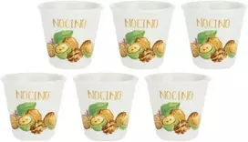 LA PORCELLANA BIANCA LIQUORELLI 6 stiklinių rinkinys nocino likeriui 75 ml