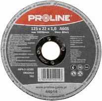 Tarcze Pjovimo diskai rūgštims atspariam plienui, t41, 125x1,2x22a60s proline, 10 vnt.