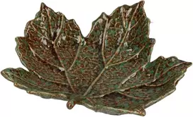 RITUALI DOMESTICI SFOGLIAMI 2 platanos lapo formos lėkščių rinkinys 17 x 19,5 x 5 cm