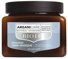 Arganicare Biotino atkuriamoji plaukų kaukė su biotinu 500ml