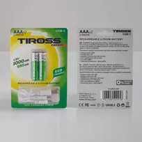 TIROSS PAKRAUJAMAS BATERIJA R03 AAA 2vnt