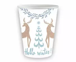 GoDan POPIERINIS PUODELIS 250ML HELLO WINTER 6 VNT. GO FOL