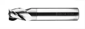 Grąžtas Baildon DIN 6527 K FWP3A 12 mm karbido galinis freza, VHM TiAlN, Z3, 73–12 mm