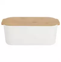 Vilde Bamboo Duonos dėžutė su bambukiniu dangteliu, 33 x 18,5 x 12 cm
