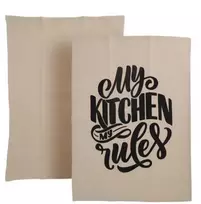 Home Styling Collection Cotton Medvilninės margintos indų servetėlės, 2 vnt., 70 x 45 cm