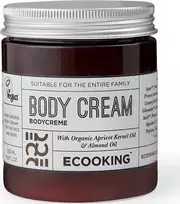 Ecooking kūno kremas su migdolų aliejumi, drėkinamasis kūno kremas, 250 ml