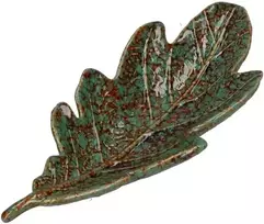 RITUALI DOMESTICI SFOGLIAMI 2 ąžuolo lapų lėkščių rinkinys 20 x 9 x 3 cm
