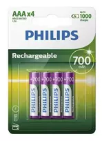 Philips R03B4A70/10 Įkraunamos baterijos AAA 4 vnt.