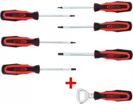 6 dalių atsuktuvų rinkinys KS TOOLS Torx su priedu