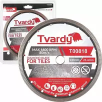 Tvardy Diamond diskas akmens masės dirbiniams 230x10x25.4/22.23mm (25)
