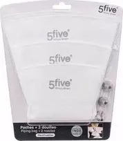 5five Simply Smart 55 vienkartiniai konditeriniai maišeliai, 3 vnt. + 2 antgaliai