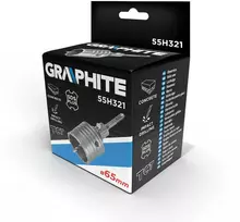 65 mm GRAPHITE Skylės Pjūklas su SDS+ Adapteriu ir Grąžtu