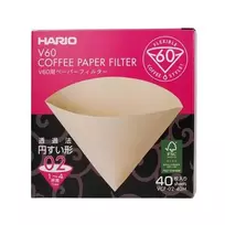 Hario - Misarashi rudo popieriaus filtrai - V60-02 - 40 vnt