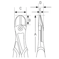 Bahco Šoninio kirpimo replės heavy duty Ergo 180mm