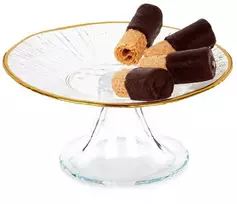 Tortų stovas Tortas Užkandžiai Stiklas ant kojos Stiklas ORION 15,5 cm